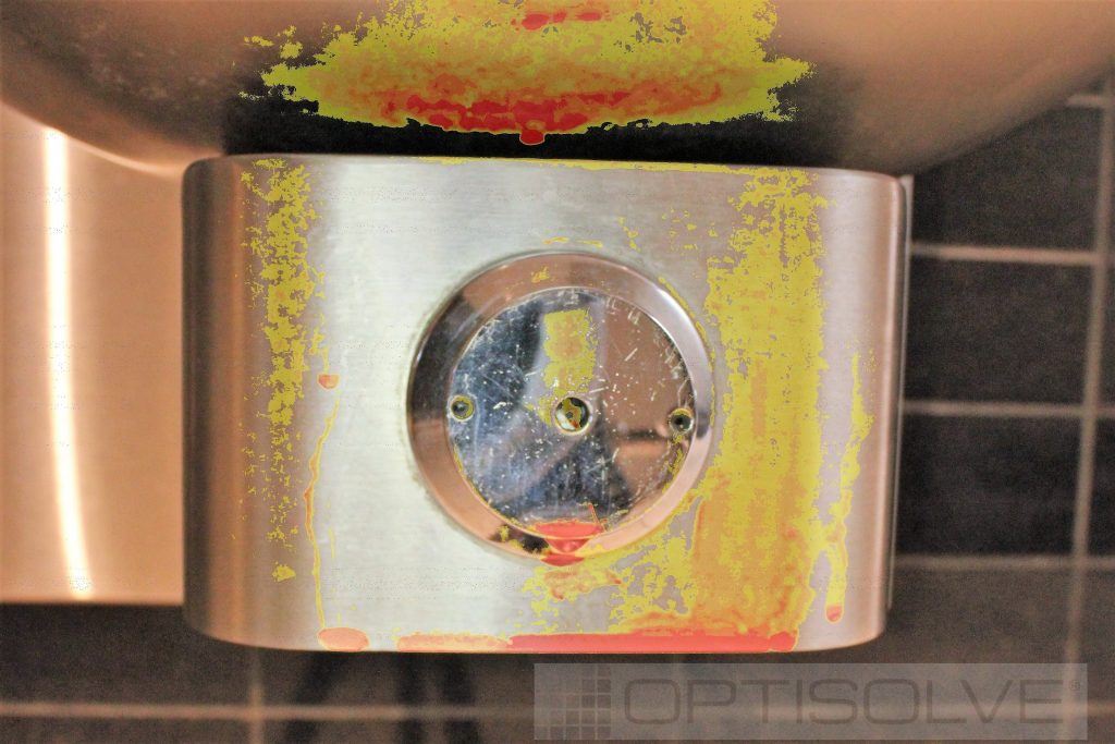 A photo of the germs OptiSolve's technology can find on surfaces